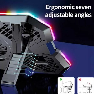 پایه خنک کننده لپ تاپ کول کولد RGB مدل F13